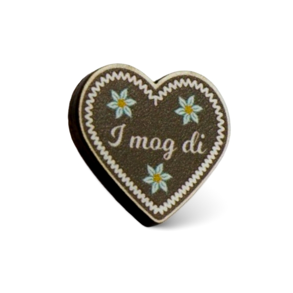 Pin ''Lebkuchenherz'' weiß